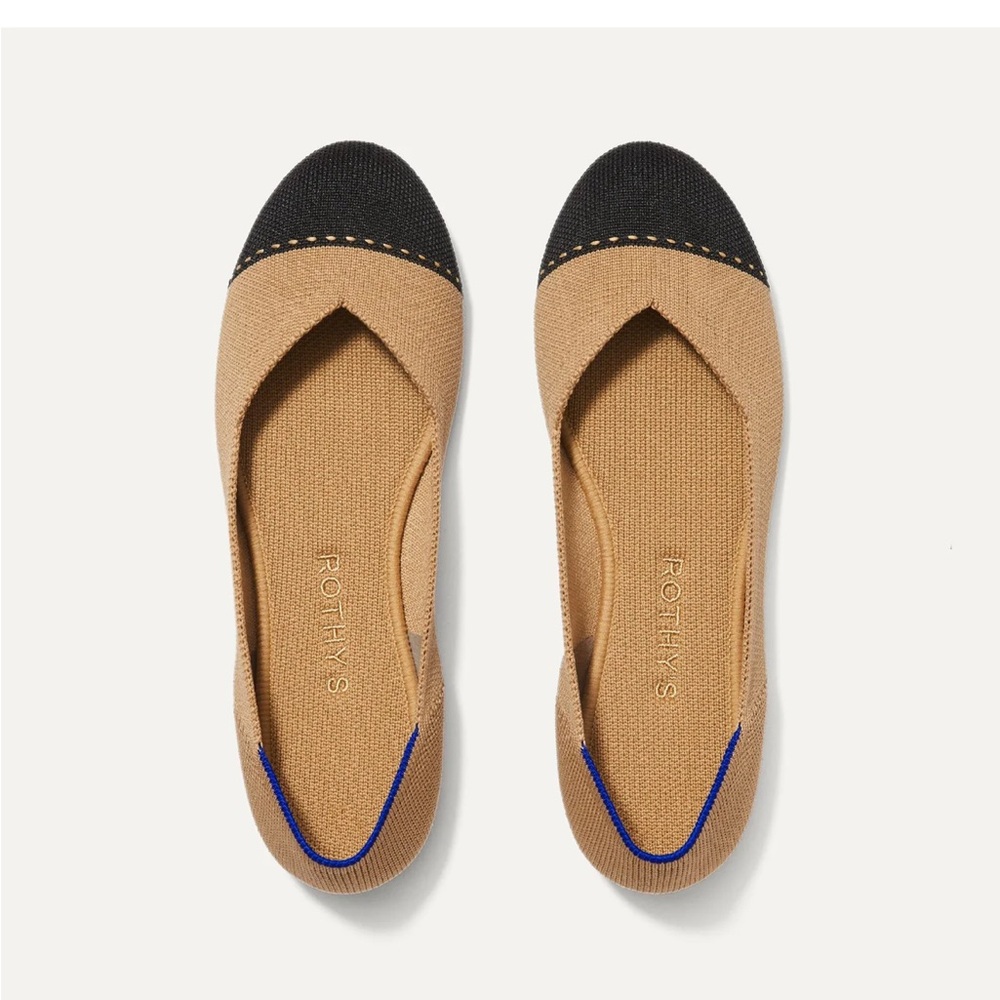 Rothy's Camel Captoe flat SZ 8 1/2